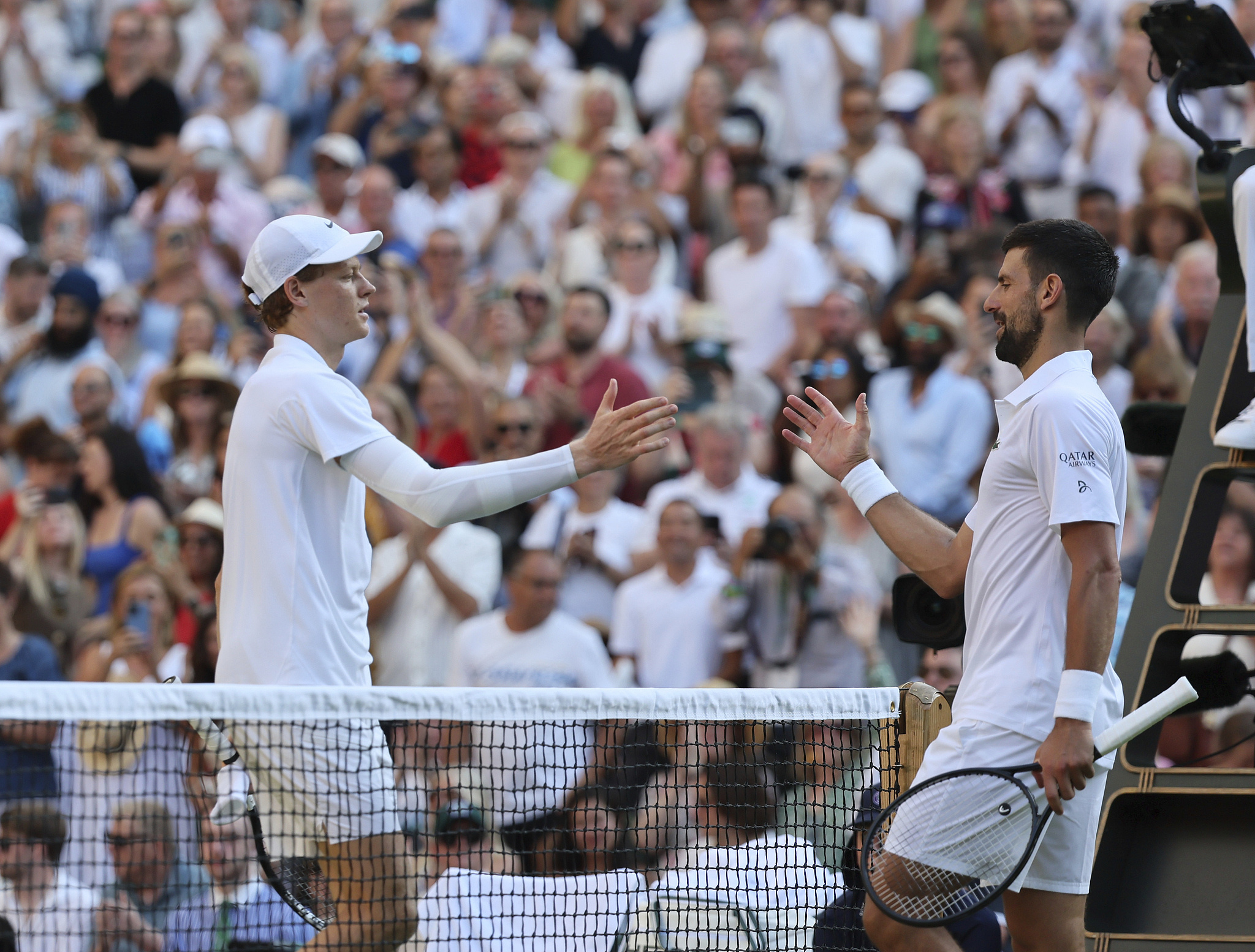 世界网球队横扫欧洲网球队，德约科维奇完成帽子戏法